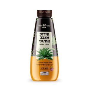 סירופ אגבה אורגני לחיץ - שקד תבור